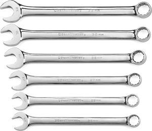 6 Pc. Large Add-On Combination Non-Ratcheting Wrench Set METRIC