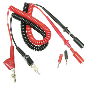 Twin 5 Ft Multimeter Piercing Jumper Lead Set