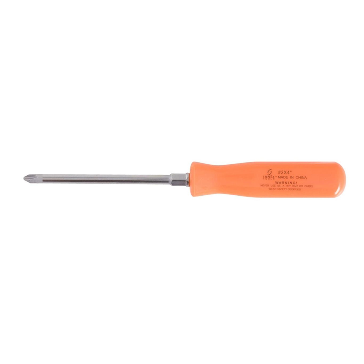 1/4\" x 4\" Neon Orange Screwdriver