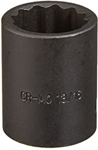 1/2\" Drive x 13/16\", Standard, 12 Point Impact Socket