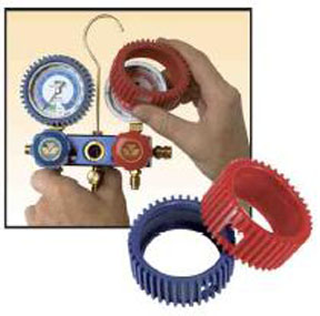 Red & Blue Large Gauge Protector Set