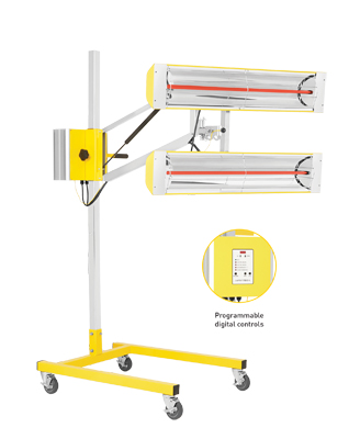 S-2002 High Intensity Medium Wave Infrared Curing System Heat La