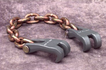 Two Single Claw Hooks w/ Chain