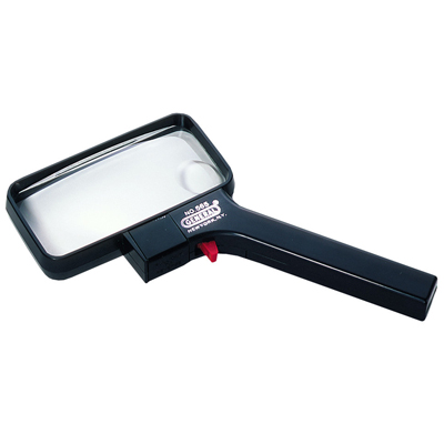 Oblong Illuminated Magnifier with 2.5x and 5x Lens