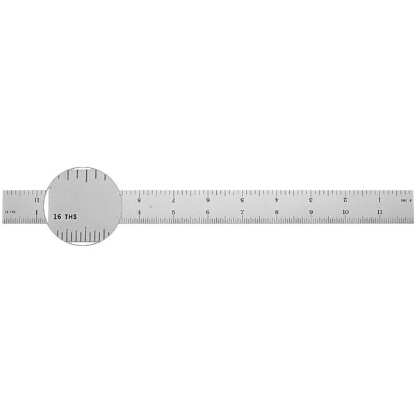 WeldingStop 5R Scale 6 inch Machinist Ruler 10th 100th 32th 64th Flex Rule Flexible Stainless Ruler