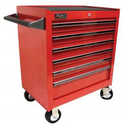 27 Inch 6 Drawer Professional Roller Cabinet Red
