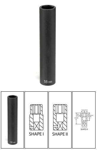 1/2" Drive x 20mm Extra Deep Impact Socket