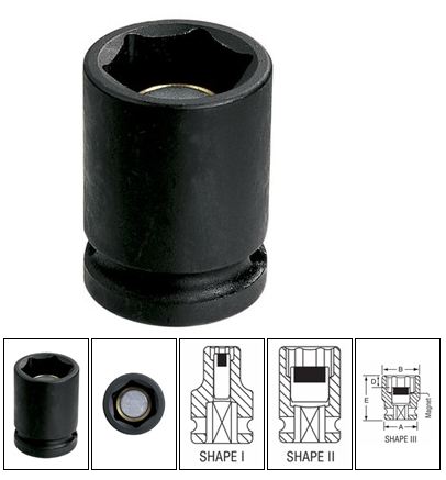 1/2" Drive x 20mm Magnetic Standard Impact Socket