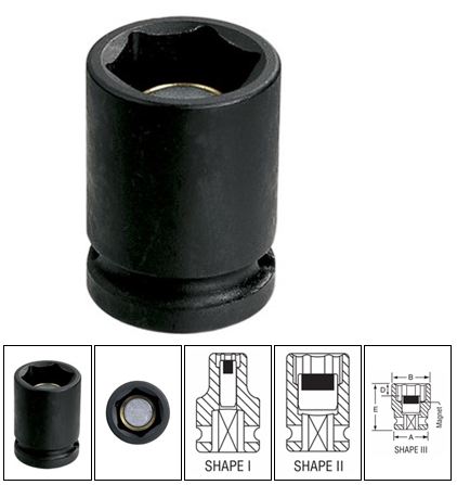 1/2" Drive x 5/8" Magnetic Standard Impact Socket