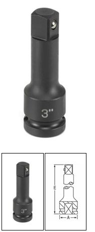 1/2" Drive x 7" Extension w/ Locking Pin