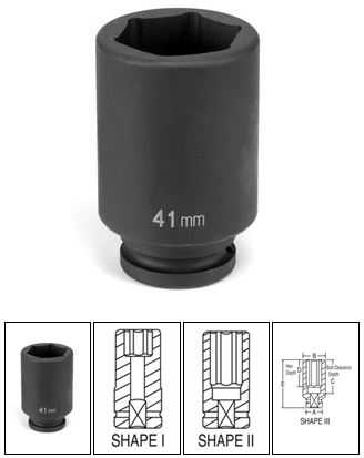 3/4" Drive x 31mm Deep Impact Socket