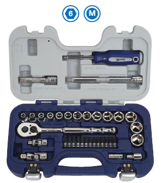 35 Piece 3/8" Drive Basic Tool Set