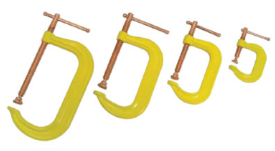4 Piece Drop Forged C-Clamp Set (Includes 2", 4", ...