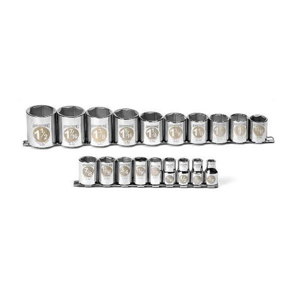 23 Piece 1/2" Drive 12 Point Metric Socket Set