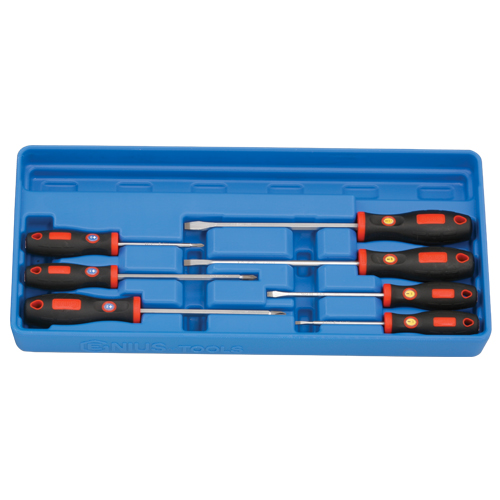 7 Pc Combination Screwdriver Set Soft Handle