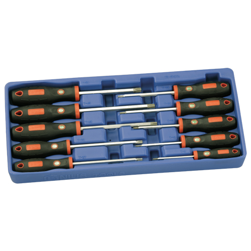 10 Pc Tamperproof Star Screwdriver Set Soft Handle