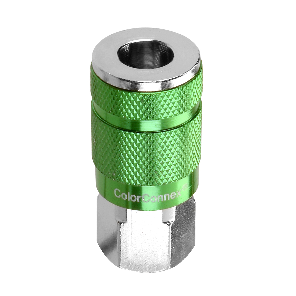 ColorConnex Body Coupler 1/4 Inch Type B ARO Green 1/4 Inch FNPT