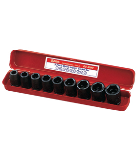 9PC 1/2" Dr. Metric Impact Socket Set