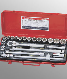 24PC 1/2" Dr. Metric Hand Socket Set