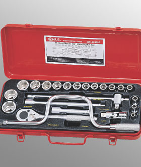 24PC 1/2" Dr. Metric Hand Socket Set