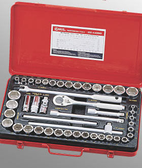 46PC 1/2" Dr. Metric & SAE Hand Socket Set