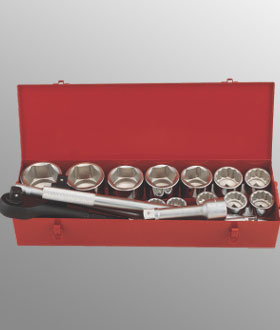 16PC 1" Dr. SAE Hand Socket Set