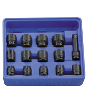 14PC 3/8" Dr. Metric impact socket set