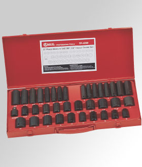 37PC 3/8 & 1/2" Dr. Impact Socket Set