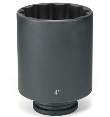 1-1/2" Drive x 3-9/16" Deep - 12 Point Impact Socket