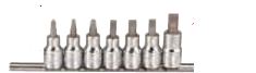 1/2" Drive Slotted & Phillips Bit Socket Set 7 Pc