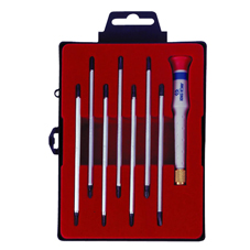 9 Piece Phillips Head & Slotted Head Precision Screwdriver Set