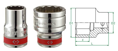 3/4" Drive Socket 2-3/4" SAE 12 Point