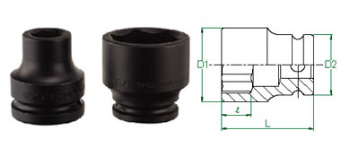 1" Drive Impact 46mm Socket Metric 6 Point