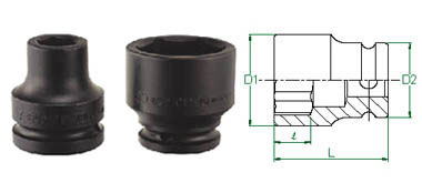 1-1/2" Drive Impact 2-1/2" SAE Socket 6 Point... (image for) 1-1/2" Drive Impact 2-1/2" SAE Socket 6 Point...
