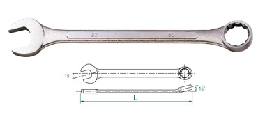 2-3/8" Combination SAE Satin Wrench 12 Point