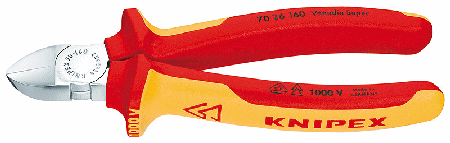 6-1/4" Diagonal Cutters w/Spring, Polished Head, Comfort Grip