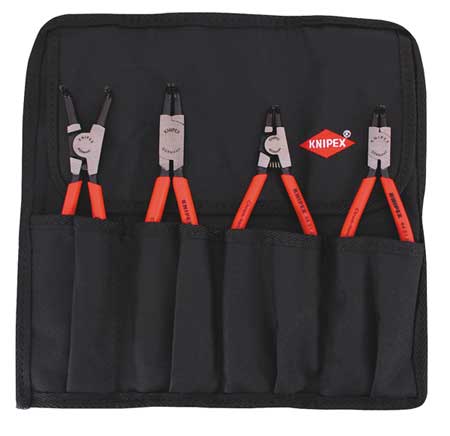 4 Piece Internal/External, 90 Deg, 4 Piece Snap Ring Plier Set