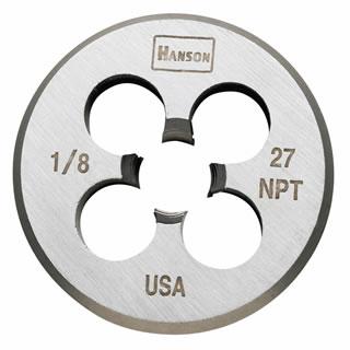 3/8" - 18 NPT - Solid Round Pipe Die (HCS)