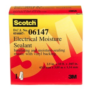 Scotch Electrical Moisture Sealant Roll, 2 1/2 inch x 10 feet (6