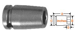 1" Square Drive Socket, SAE 1 1/4" Hex Opening