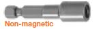 1/4" Hex Drive for 1/4" Hex Insert Bit Holder 5" Overall Length