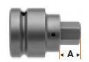 1" Square Drive Adapter 1 1/4" Hex Size