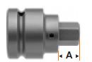 1" Square Drive Insert Bit, Metric 22mm Hex Size