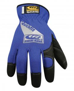 Blue Quick Fit Gloves- Small