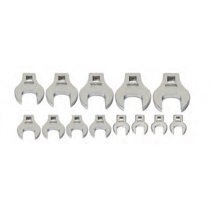 3/8 Inch Drive Crowfoot Wrench Set 3/8 to 1-1/8 In...
