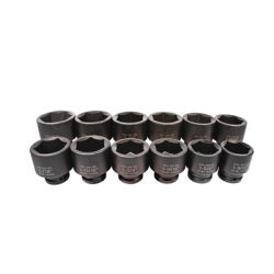 IMPACT SOCKET SET 3/4"DRIVE SHORT 12 PIECE