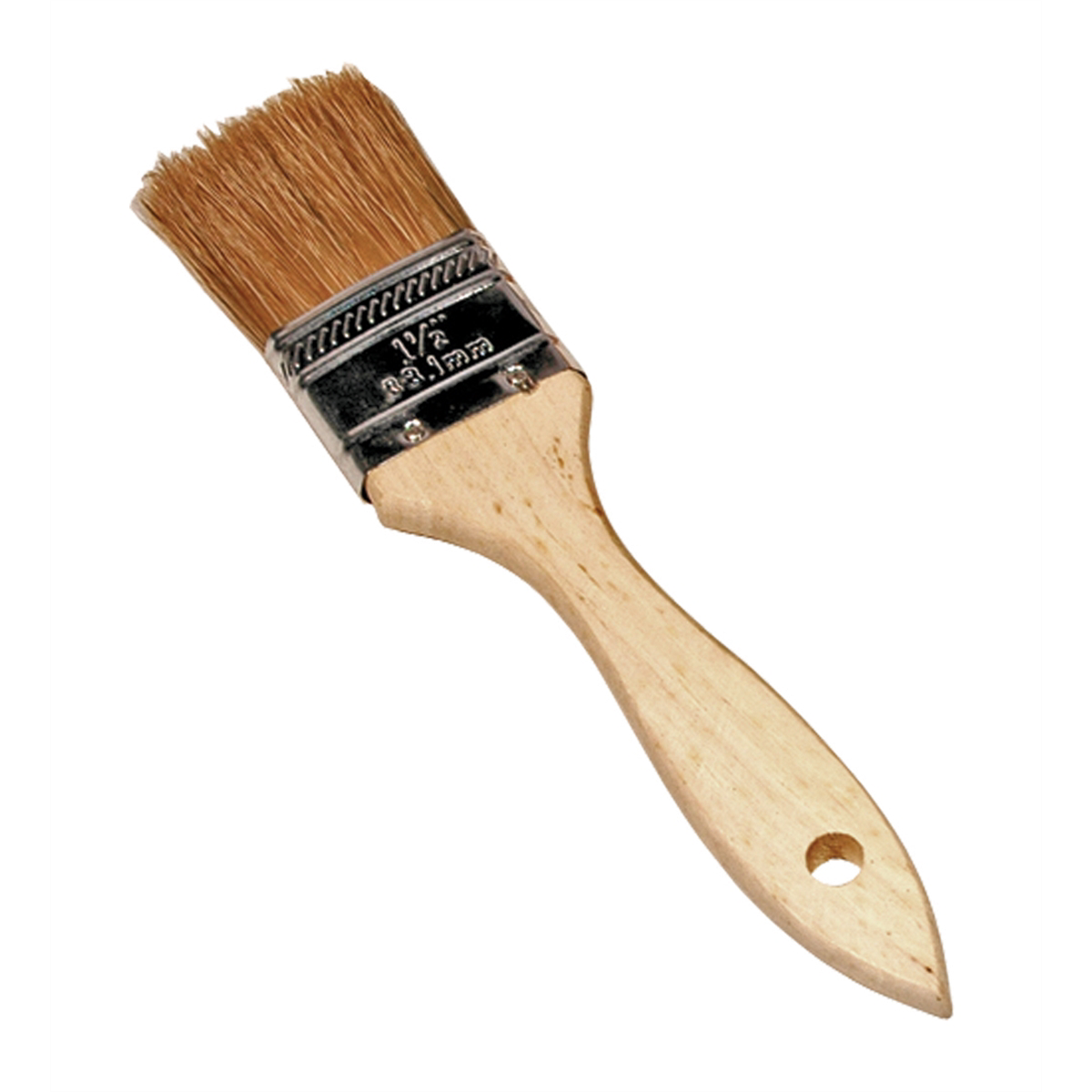 BRUSH UTILITY 1-1/4IN. NATURAL BRISTLES WOOD HNDLE