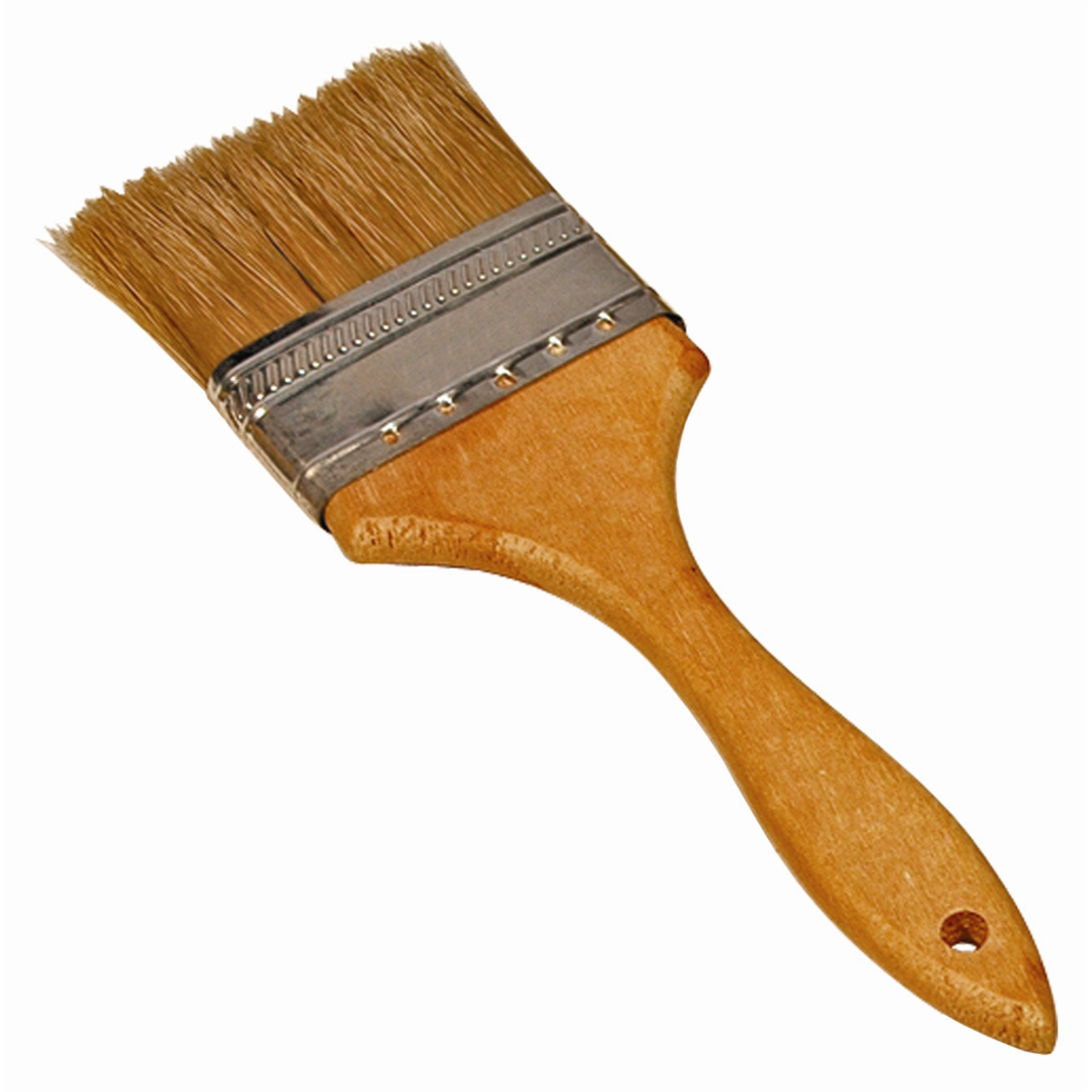 BRUSH UTILITY 3IN. NATURAL BRISTLES WOOD HANDLE