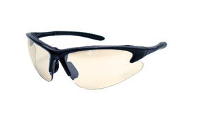 DB2 SAFETY GLS BLK W/ IN AND OUTDOOR LENS