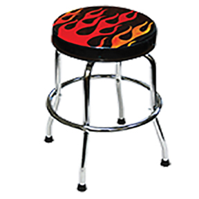 SHOP STOOL-FLAME DESIGN